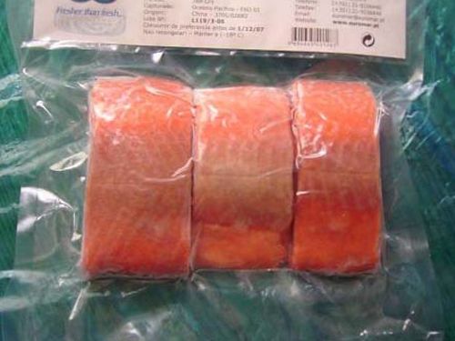 Skinless Salmon Portion IVP Packing